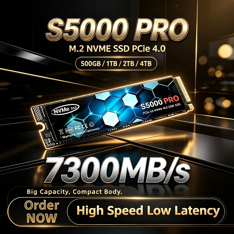 M.2 Nvme 4Tb Pcie 4.0 Ssd - ฮาร์ดดิสก์ SSD รุ่นใหม่ S5000 PRO M.2