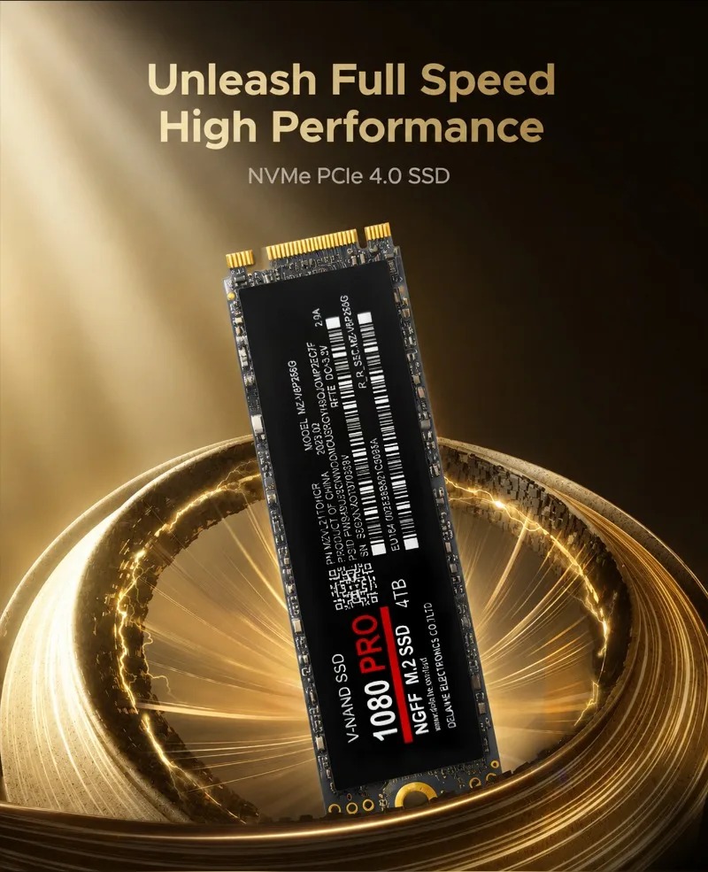 100% ของแท้ 1080PRO PCIe 4.0 N - M.2 Nvme 4Tb Pcie 4.0 Ssd บทวิจารณ์และราคา